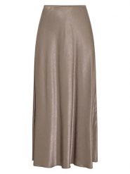 MOSS COPENHAGEN Spódnica "Nicolette" w kolorze szarobrązowym rozmiar: XL. Brązowe spódniczki damskie MOSS COPENHAGEN, xl, bez wzorów, z podwyższonym stanem, maxi. Za 120.79 zł.