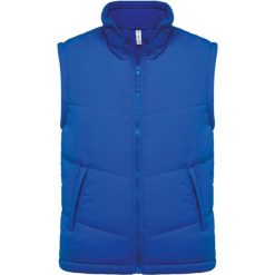 Kurtka puchowa bez rękawów Kariban Doublé Polaire. Niebieskie kurtki męskie KARIBAN, m, bez wzorów, z puchu, eleganckie, bez kaptura. Za 218.00 zł.