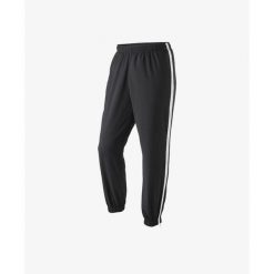 Spodnie tenisowe męskie Wilson Team II Woven Pant. Czarne spodnie materiałowe męskie Wilson, bez wzorów, sportowe. Za 270.00 zł.