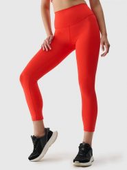 4F Legginsy sportowe w kolorze czerwonym rozmiar: L. Czerwone legginsy damskie 4f, l, bez wzorów, z materiału. Za 61.31 zł.