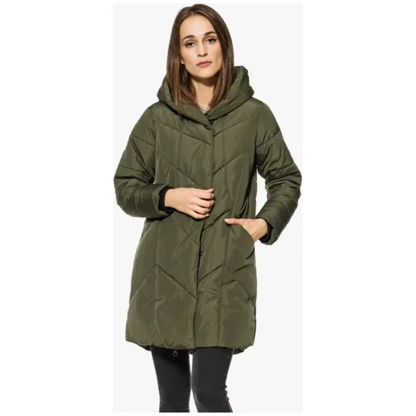Feewear Kurtka Masho , khaki, rozmiar XS. Brązowe kurtki damskie Feewear, na zimę, s, bez wzorów, z materiału, bez kaptura. W wyprzedaży za 179.99 zł.