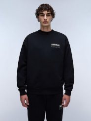 Napapijri Bluza "Premium" w kolorze czarnym rozmiar: M. Czarne bluzy bez kaptura męskie Napapijri, m, z bawełny. Za 188.85 zł.