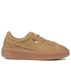 Buty damskie sportowe Puma SUEDE PLATFORM. Brązowe buty sportowe na co dzień damskie Puma, bez wzorów, trekkingowe, Puma Suede. Za 149.00 zł.