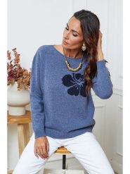 So Cachemire Sweter "Lambi" w kolorze niebieskim rozmiar: S. Niebieskie swetry klasyczne damskie So Cachemire, s, z kaszmiru, bez kołnierzyka. Za 234.94 zł.