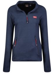 Geographical Norway Bluza polarowa "Ulyssia" w kolorze granatowym rozmiar: M. Niebieskie bluzy bez kaptura damskie Geographical Norway, m, z polaru. Za 82.83 zł.