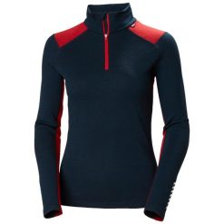 Sweter damski Helly Hansen Lifa. Niebieskie swetry klasyczne damskie Helly Hansen, na lato, s, z materiału, bez kołnierzyka. Za 440.00 zł.