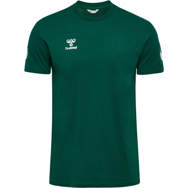 Koszulka Hummel Go 2.0 Chevron. Zielone t-shirty sportowe męskie HUMMEL, bez ramiączek, do piłki nożnej. Za 157.50 zł.