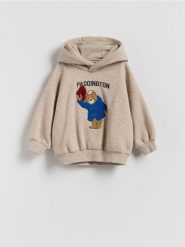 Bluza Paddington - beżowy. Brązowe bluzy i bluzki niemowlęce Reserved, bez wzorów, z bawełny, bez ramiączek, bez kaptura. Za 59.99 zł.