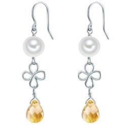 Valero Pearls Kolczyki wiszące srebrne srebro wysokiej próby Szkło Perła hodowlana słodkowodna srebrny 1 ct Damski. Szare kolczyki damskie Valero Pearls, z perłą, srebrne. Za 288.99 zł.