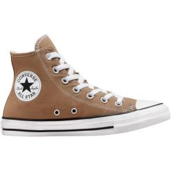 Buty sportowe Converse Chuck Taylor All Star Canvas. Brązowe buty sportowe na co dzień damskie Converse, bez wzorów, z materiału, na fitness i siłownię. Za 390.00 zł.
