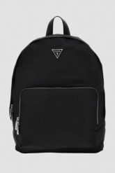 GUESS Czarny plecak męski Milano. Czarne plecaki męskie Guess, z aplikacjami. W wyprzedaży za 288.99 zł.