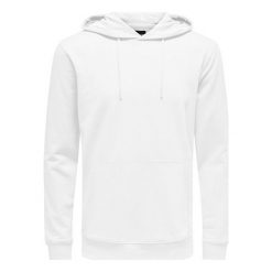 ONLY&SONS Męska bluza Basic Sweat Hood ie Unbrushed Noos White (rozmiar S). Białe bluzy z kapturem męskie Only&Sons, m. W wyprzedaży za 86.00 zł.