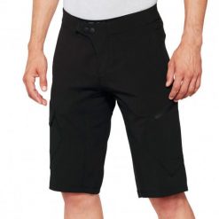 Spodenki rowerowe męskie 100% Ridecamp Shorts W/ Liner. Czarne szorty męskie 100%, bez wzorów, sportowe. Za 269.99 zł.