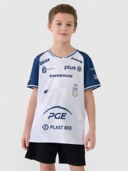 4F Koszulka meczowa replika domowa z sezonu 2024/25 dziecięca 4F x PGE Projekt Warszawa - multikolor 110/116. Koszulki dziewczęce 4f, bez wzorów, z dzianiny, bez ramiączek. Za 169.99 zł.
