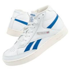 Buty Reebok Club Forum HR0670 białe. Białe buty sportowe na co dzień męskie ze skóry ekologicznej, bez zapięcia, Reebok Club. Za 365.58 zł.