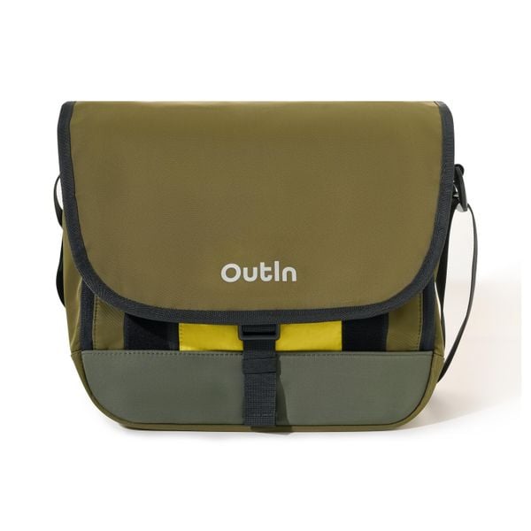 Torba na kawę Flex Messenger | Wodoodporna | Na ramię | Kieszeń na tablet 11. Zielone torby męskie na ramię OUTIN, bez wzorów, z nylonu, na ramię. Za 449.96 zł.