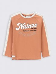 Coccodrillo Bluzka ZC2143102FOK Brązowy Regular Fit. Brązowe t-shirty chłopięce COCCODRILLO, bez wzorów, z bawełny, bez ramiączek. Za 29.99 zł.