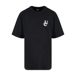 Męska Koszulka Wavy Logo Heavyweight Oversized T-shirt. Czarne t-shirty męskie Urban Classics, l, bez wzorów, bez kołnierzyka. Za 85.99 zł.