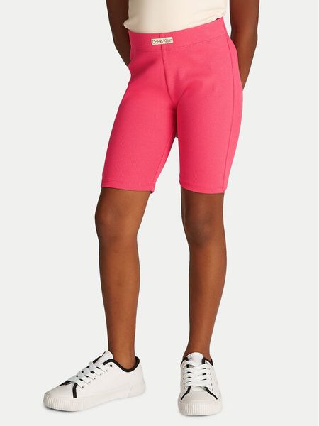 Calvin Klein Jeans Kolarki IG0IG02885 Różowy Slim Fit. Czerwone spodnie dziewczęce Calvin Klein Jeans, z bawełny. Za 159.99 zł.