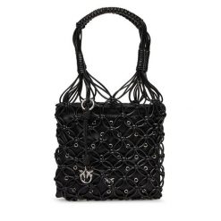 Torebka PINKO. Czarne torebki klasyczne damskie Pinko, bez wzorów, bez dodatków. Za 489.99 zł.