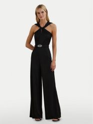 LAUREN RALPH LAUREN Kombinezon 200951815001 Czarny Wide Leg. Czarne kombinezony damskie Lauren Ralph Lauren, bez wzorów, z syntetyku, bez kołnierzyka, bez ramiączek. Za 949.99 zł.