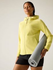 Regatta Kurtka polarowa "Nayna" w kolorze żółtym rozmiar: 42. Żółte kurtki damskie Regatta, bez wzorów, z polaru, bez kaptura. Za 132.05 zł.