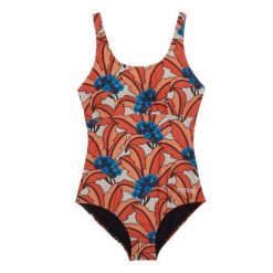Damski Jednoczęściowy Kostium Kąpielowy Orla Kiely Tropical. Brązowe stroje jednoczęściowe damskie Regatta, bez wzorów. Za 89.99 zł.