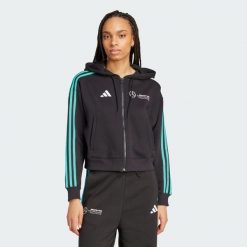 Bluza Z Kapturem Mercedes - Amg Petronas Formula One Team Dna Full Zip. Białe bluzy z kapturem damskie Adidas, xl. Za 279.00 zł.