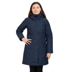 Płaszcz puchowy damski Chelsea. Niebieskie płaszcze damskie Marmot, s, bez wzorów, z puchu. Za 1,295.99 zł.