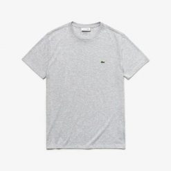 Lacoste Th7618 T-shirt. Niebieskie t-shirty męskie Lacoste, s, bez wzorów, z materiału, bez kołnierzyka. Za 211.75 zł.