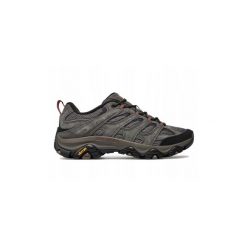 Buty Męskie Merrell Moab Trekkingi Skórzane Vibram Sportowe. Szare buty sportowe na co dzień męskie MERRELL, bez zapięcia, trekkingowe. Za 479.00 zł.