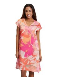 Vera Mont Sukienka w kolorze różowo-pomarańczowym rozmiar: 36. Pomarańczowe sukienki damskie Vera Mont, na co dzień, bez wzorów, bez kołnierzyka, bez ramiączek, midi, proste. Za 123.25 zł.