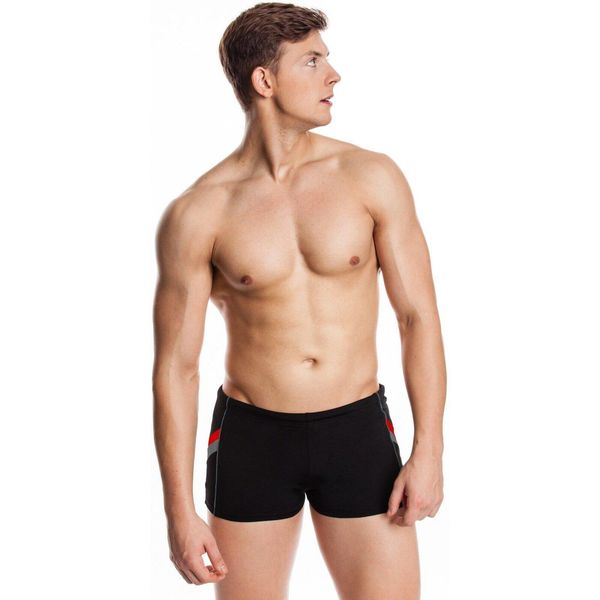 Bokserki pływackie męskie Aqua Speed Ricardo. Czarne kąpielówki męskie Aqua-Speed, m, bez wzorów, do pływania. Za 65.99 zł.