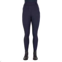 Damskie legginsy jeździeckie z pełną przyczepnością Imperial Riding Tamara. Niebieskie legginsy damskie IMPERIAL RIDING, z aplikacjami, z materiału. Za 405.35 zł.