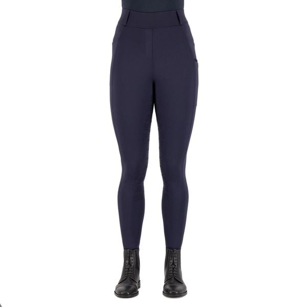 Damskie legginsy jeździeckie z pełną przyczepnością Imperial Riding Tamara. Niebieskie legginsy damskie IMPERIAL RIDING, z aplikacjami, z materiału. Za 405.35 zł.