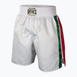 Spodenki bokserskie męskie Cleto Reyes Satin Boxinggreen. Białe szorty męskie CLETO REYES, bez kołnierzyka. Za 279.99 zł.