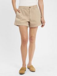 Polo Ralph Lauren Szorty Kobiety Bawełna beżowy, 42. Brązowe szorty damskie Polo Ralph Lauren, bez wzorów, z bawełny. Za 479.95 zł.