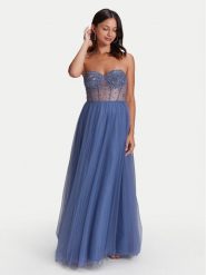 Swing Sukienka wieczorowa 5AH023HK Niebieski Slim Fit. Niebieskie sukienki damskie Hey Kyla, bez wzorów, z syntetyku, wizytowe, bez kołnierzyka, bez ramiączek. Za 819.99 zł.