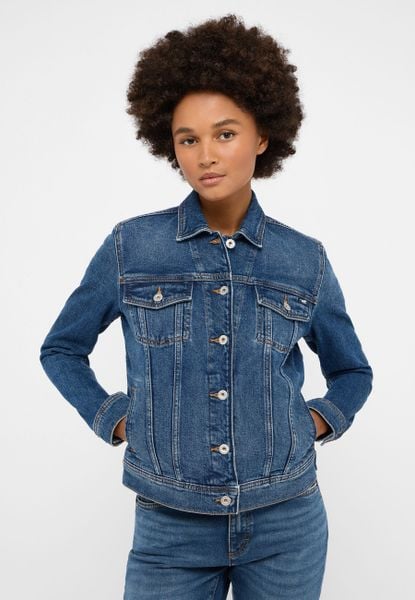 MUSTANG SANTA ROSA DENIM JACKET DAMSKA KURTKA JEANSOWA NA GUZIKI PRZEJŚCIOWA DENIM BLUE 1015593 5000 681. Niebieskie kurtki damskie Mustang, l, bez wzorów, z denimu, bez kaptura. Za 269.99 zł.