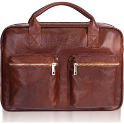 Torba męska skórzana TIZANO TM03 brąz cieniowany. Torby męskie na ramię TIZANO, bez wzorów, ze skóry. Za 384.00 zł.