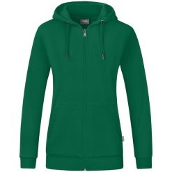 Kurtka damska Jako Organic. Zielone kurtki damskie Jako, m, bez wzorów, z bawełny, z kapturem. Za 297.50 zł.