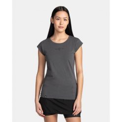 Damska bawełniana koszulka Kilpi LOS-W. Szare t-shirty damskie Kilpi, bez wzorów, z bawełny, bez kołnierzyka. Za 60.57 zł.