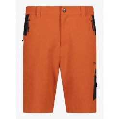 Spodenki turystyczne męskie CMP Nello. Zielone szorty męskie CMP, bez kołnierzyka. Za 209.99 zł.