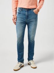 WRANGLER MĘSKIE SPODNIE JEANSOWE WRANGLER LARSTON TRAIL TONE 112362456. Spodnie materiałowe męskie Wrangler, bez wzorów, z jeansu. Za 209.99 zł.