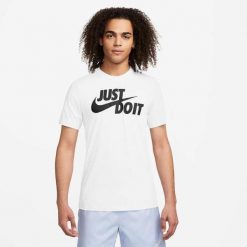Koszulka z krótkim rękawem Męska Nike Sportswear JDI AR5006 100 Biały. Białe t-shirty sportowe męskie Nike, l, z bawełny, bez ramiączek, na jogę i pilates. Za 179.00 zł.