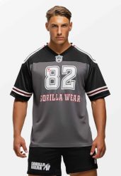 Tyler Koszulka piłkarska - Czarny/Biały. Białe t-shirty sportowe męskie GORILLA WEAR, xl, z jersey, bez ramiączek, na fitness i siłownię. Za 204.00 zł.