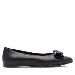 Baleriny Lasocki. Czarne baleriny damskie Lasocki, bez wzorów, bez obcasa. Za 169.99 zł.