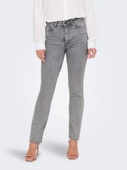 JDY Dżinsy "Lullu" - Slim fit - w kolorze szarym rozmiar: M/L32. Szare jeansy damskie JDY, z podwyższonym stanem. Za 70.24 zł.