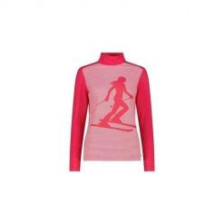 Bluza sportowa damska CMP 35L0406C839. Czerwone bluzy bez kaptura damskie CMP, l, z elastanu. Za 419.99 zł.