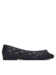Tommy Hilfiger Baleriny Charm Quilted Ballerina FW0FW09503 Czarny. Czarne baleriny damskie Tommy Hilfiger, bez wzorów, ze skóry, bez obcasa. Za 449.99 zł.